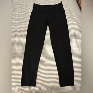 Aerie Black Real Me Hi-Rise Hold Up Leggings, NWT